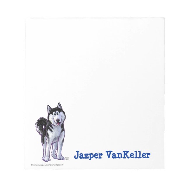 Husky Stationery Notepad (Front)
