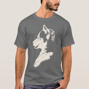 Husky T-Shirt Husky / Wolf Art Tee Dog Shirts