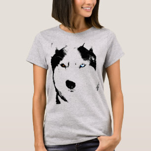 Husky T-shirt Malamute Husky Sled Dog Organic Tee