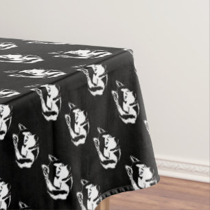 Husky Tablecloth Husky Malamute Art Tablecloth