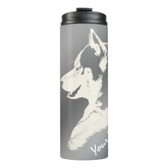 Husky Tumbler Mug Custom Husky Puppy & Gifts (Front)