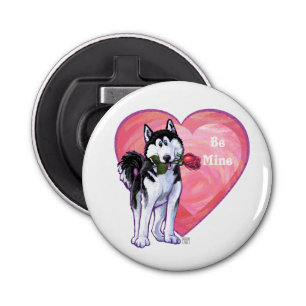 Husky Valentine's Day Bottle Opener