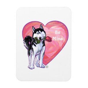 Husky Valentine's Day Magnet