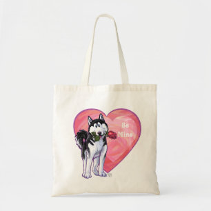 Husky Valentine's Day Tote Bag