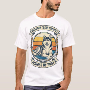 Husky Wisdom Shirt Vintage Engraving Dog Lover Des