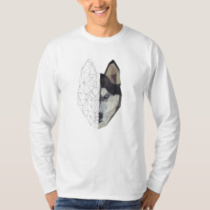 Husky Wolf Dog Puppy Animal - Low Poly Geometric T-Shirt