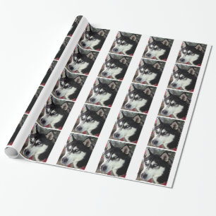 HUSKY WRAPPING PAPER