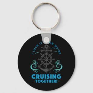 Husnd Wife Honeymoon Cruise Vacation Cruising Gift Keychain