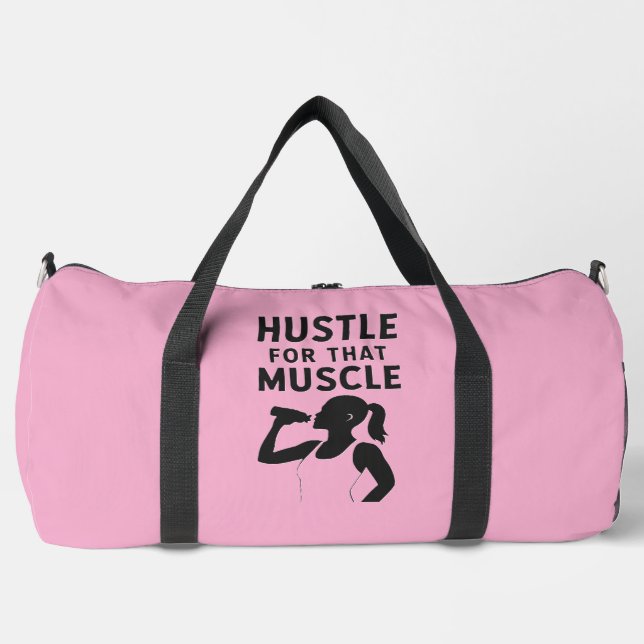 Hustère pour ce Muscle - Sac de gym motivationnel (Recto)