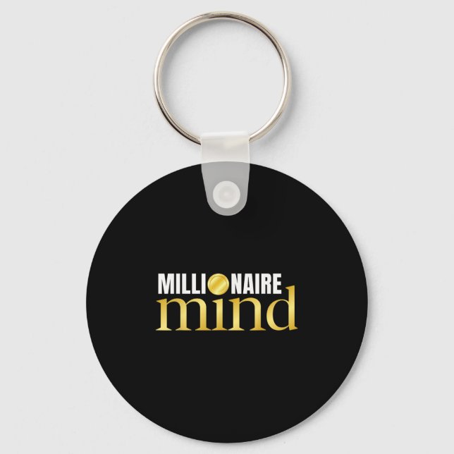 Hustle Boss, Success Money Motivation Millionaire  Keychain (Front)