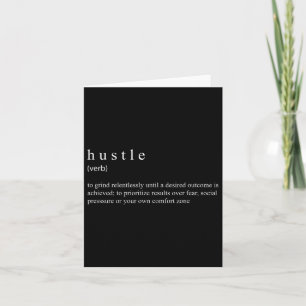 Hustle Definition Card