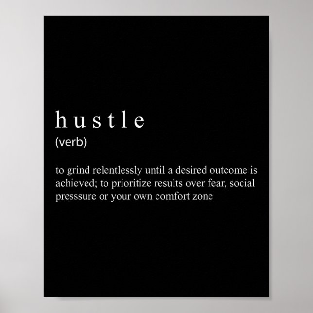 Hustle Definition  Poster (Front)