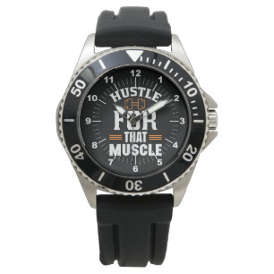 Hustle for that Muscle Gym Exercise Workout Watch