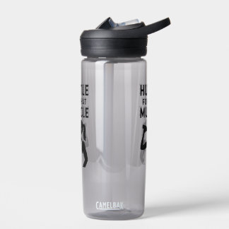 Hustle for That Muscle – Motivational Fitness Water Bottle