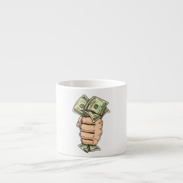 Hustle Hard, Earn More – Money Mug (Devant)