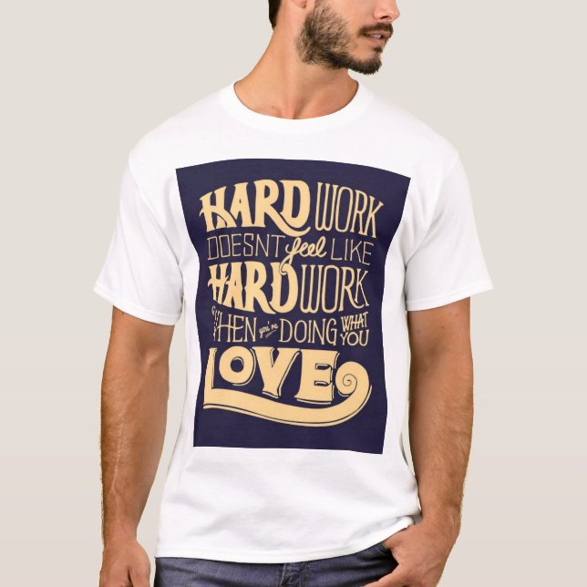 Hustle Hard" T-Shir T-Shirt (Front)