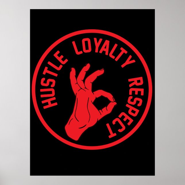 Hustle Loyalty Respect Poster (Front)