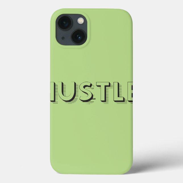 Hustle Modern Typography Case-Mate iPhone Case (Back)