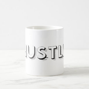 Hustle Modern Typography Coffee Mug
