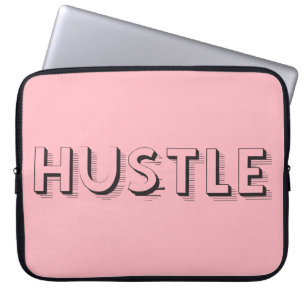 Hustle Modern Typography Laptop Sleeve