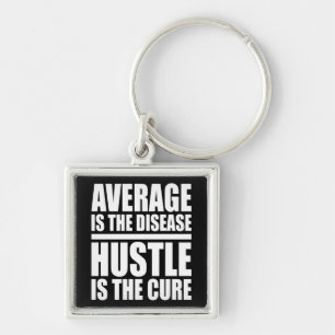 Hustle - Motivational Keychain