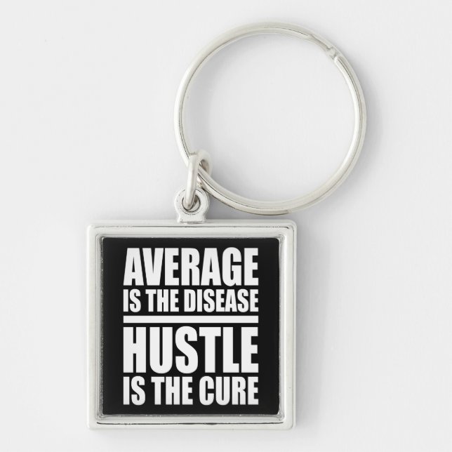 Hustle - Motivational Keychain (Front)