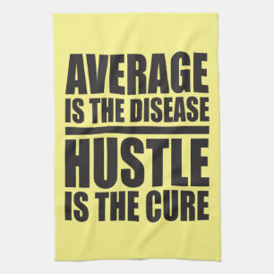Hustle - Motivational Words Kitchen Towel