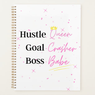 "Hustle Queen" Hard Cover Planner