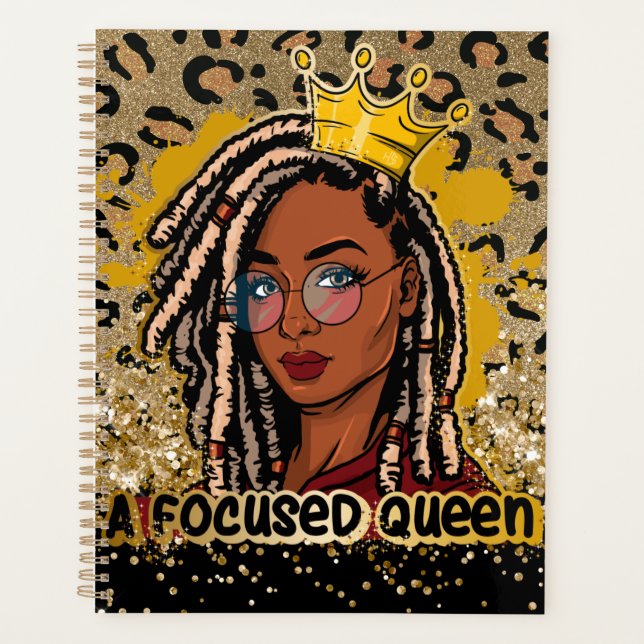 Hustle Skills Birthday Present Sista Queen Merry C Planner (Front)