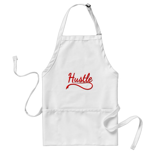 Hustle Typography Art Standard Apron (Front)