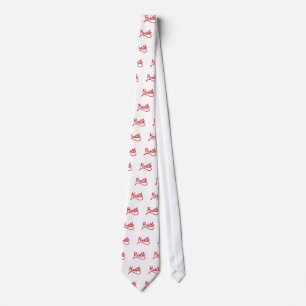 Hustle Typography Art Tie