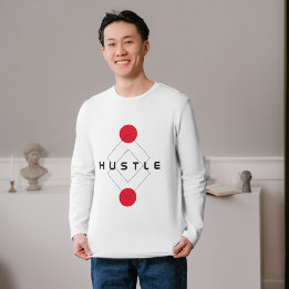 Hustle Typography  T-Shirt