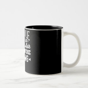 Hustle Until Your Haters Ask If Youre Hiring Two-Tone Coffee Mug