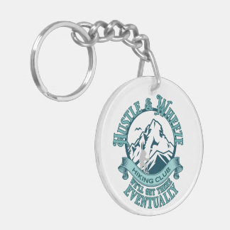 Hustle & Wheeze Hiking Club  Keychain