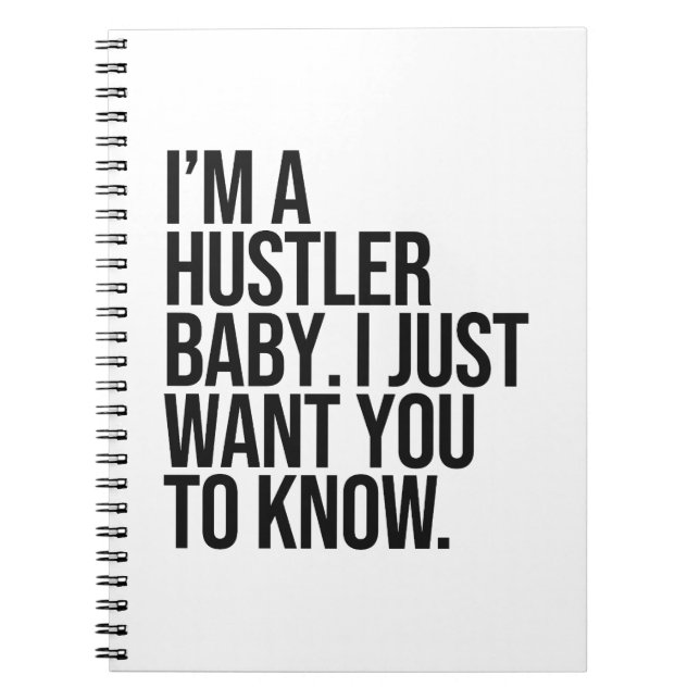 Hustler quote notebook (Front)