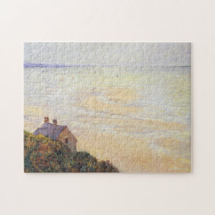 Hut at Trouville Low Tide Monet Fine Art Jigsaw Puzzle