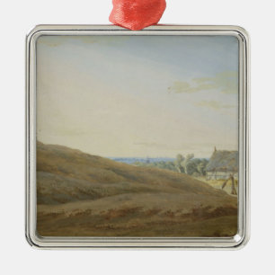 Hut with a Well on the Rugen Metal Ornament