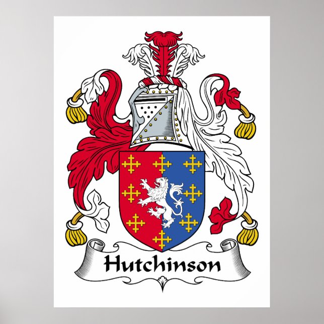 Hutchinson Family Crest Poster (Front)