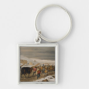 Huts and Warm Clothing for the Army, plate from 'T Keychain