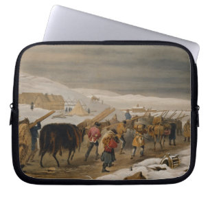 Huts and Warm Clothing for the Army, plate from 'T Laptop Sleeve