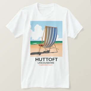 Huttoft seaside travel poster. T-Shirt