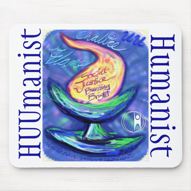 HUUmanist Chalice.jpg Mouse Pad (Front)