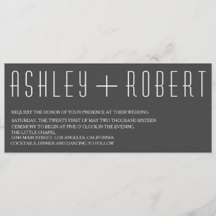 Huxley Modern Wedding Invitation