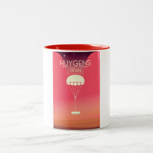 Huygens Titan Space Art Two-Tone Coffee Mug