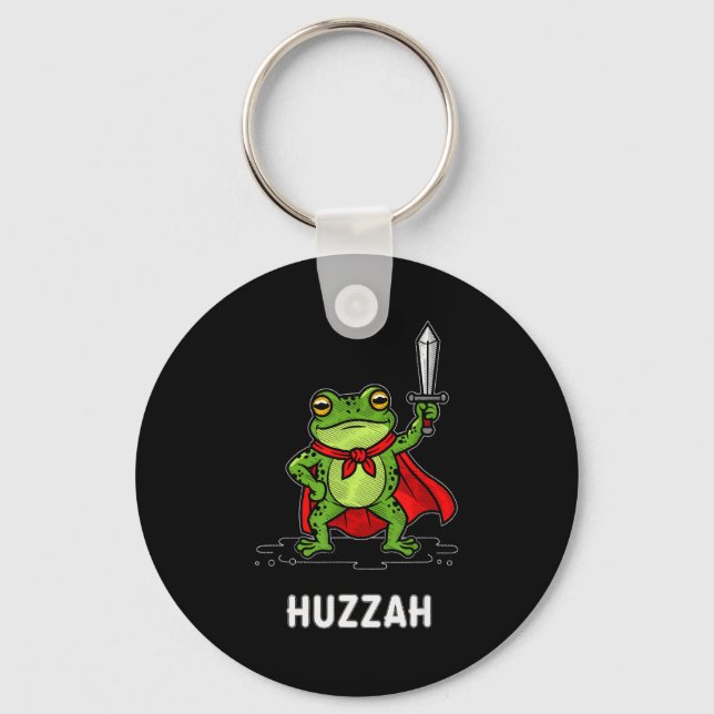 Huzzah Frog  Keychain (Front)
