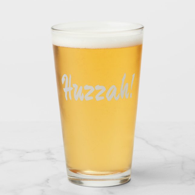 Huzzah! hurrah glass (Front Filled)