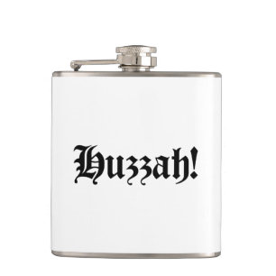 Huzzah! {Medieval Typography} Hip Flask