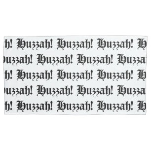 Huzzah! {Medieval Typography} Pillowcase