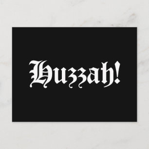 Huzzah! {Medieval Typography} Postcard