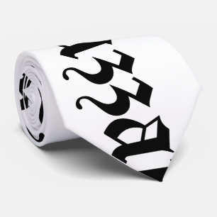 Huzzah! {Medieval Typography} Tie